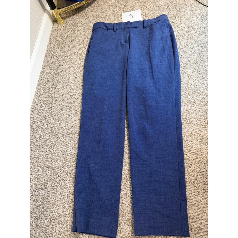 Talbots Hampshire Ankle Curvy Pants Blue Heathered Trousers Size 4